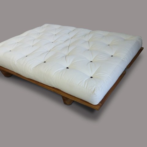 Canapé-lit en chêne massif pour futon